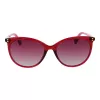 Óculos de sol retangulares polarizados de mulher POLAROID PLD6231S55QHO - armação Havana, lentes castanhas, 55 mm