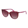 Óculos de sol retangulares polarizados de mulher POLAROID PLD6231S55QHO - armação Havana, lentes castanhas, 55 mm