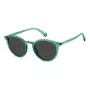 Óculos de sol unissexo Polaroid PLD6233S1ED - armação preta, lentes polarizadas cinzentas