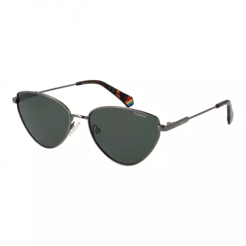 Óculos de sol polarizados de mulher Polaroid PLD6234SX57AS - armação preta lentes cinzentas 57mm