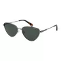 Óculos de sol polarizados de mulher Polaroid PLD6234SX57AS - armação preta lentes cinzentas 57mm
