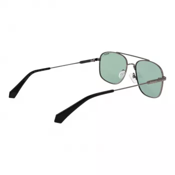 Óculos de sol quadrados polarizados de homem POLAROID PLD6235SX56AS - Preto Mate/Cinzento