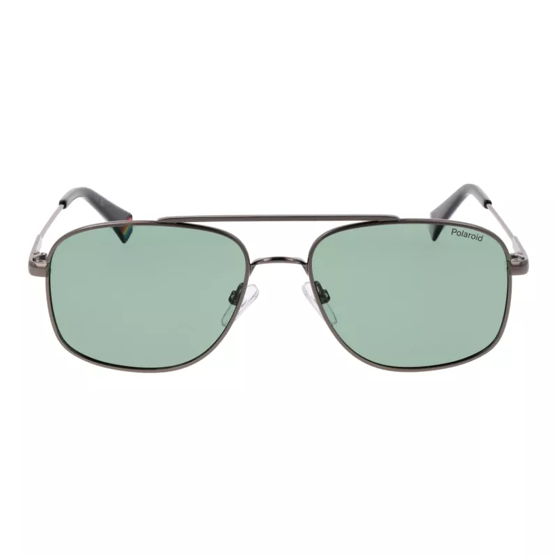 Óculos de sol quadrados polarizados de homem POLAROID PLD6235SX56AS - Preto Mate/Cinzento
