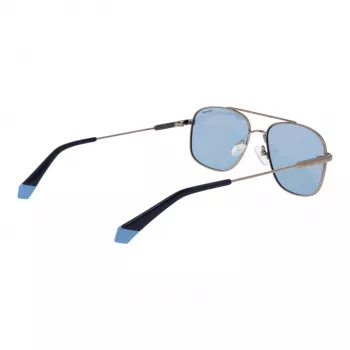 Óculos de sol de homem Polaroid PLD6235SX56V8 polarizados quadrados armação cinzenta lentes cinzentas 56 mm