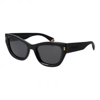 Óculos de sol polarizados de mulher POLAROID PLD6237SX5280 - armação preta, lentes cinzentas, 52 mm