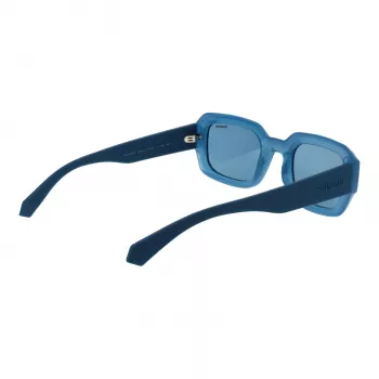 Óculos de sol retangulares unissexo Polaroid PLD6239SX51MV - armação preta lentes cinzentas 51mm