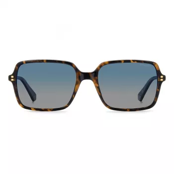 Óculos de sol retangulares de homem POLAROID PLD6247S086 Havana com lentes verdes polarizadas