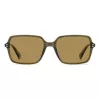 Óculos de sol retangulares polarizados de homem Polaroid PLD6247S09Q - armação preta lentes cinzentas 56 mm