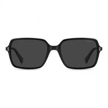 Óculos de sol Polaroid PLD6247S807 homem retangulares - armação preta lentes cinzentas polarizadas 56mm