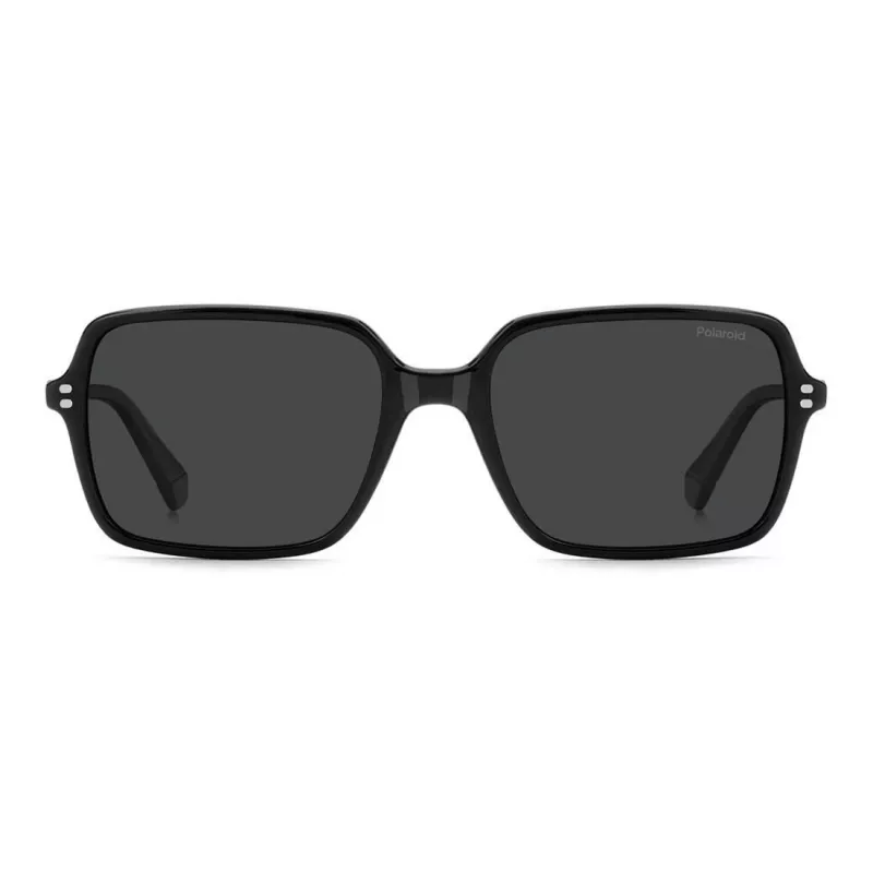 Óculos de sol Polaroid PLD6247S807 homem retangulares - armação preta lentes cinzentas polarizadas 56mm