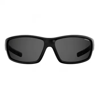 Óculos de sol desportivos unissexo POLAROID PLD7029S807 - Lentes cinzentas polarizadas - Armação preta