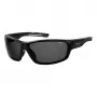 Óculos de sol desportivos unissexo POLAROID PLD7029S807 - Lentes cinzentas polarizadas - Armação preta