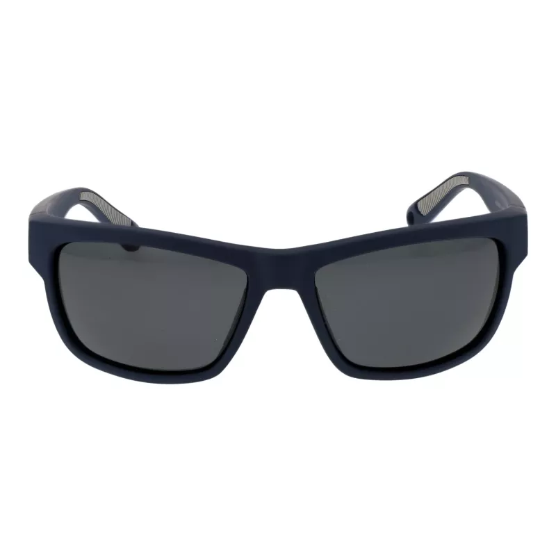 Óculos de sol retangulares de homem Polaroid PLD7031S59FLL - armação preta mate, lentes cinzentas polarizadas, 59 mm