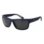 Óculos de sol retangulares de homem Polaroid PLD7031S59FLL - armação preta mate, lentes cinzentas polarizadas, 59 mm
