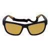 Óculos de sol desportivos Polaroid PLD7031S59PGC para homem - armação preta, lentes polarizadas cinzentas, 59 mm