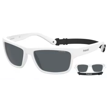 Óculos de sol de homem Polaroid PLD7031S6HT Havana armação quadrada lentes verdes polarizadas