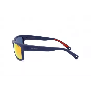 Polaroid PLD7031S8RU Óculos de sol polarizados de homem - armação preta lentes cinzentas 59mm