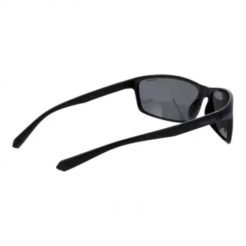 Polaroid PLD7036S63807 Óculos de sol retangulares unissexo - armação preta lentes cinzentas