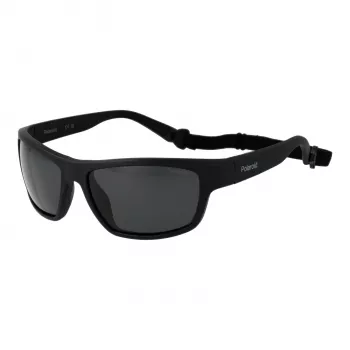 Óculos de sol POLAROID PLD7037S60807 unissexo aviador - lentes cinzentas - armação preta