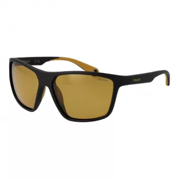 Óculos de sol de homem Polaroid PLD7040/S - armação Havana, lentes polarizadas verdes - 59 mm