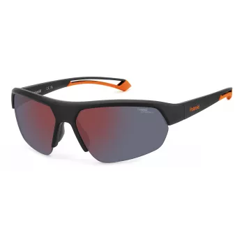 Óculos de sol piloto unissexo Polaroid PLD7048S8LZG6 - Lentes cinzentas, armação preta