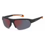 Óculos de sol piloto unissexo Polaroid PLD7048S8LZG6 - Lentes cinzentas, armação preta