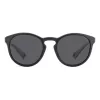 Óculos de sol retangulares unissexo Polaroid PLD7050S003 - armação preta, lentes cinzentas polarizadas