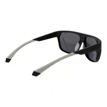 Óculos de sol POLAROID PLD7053S60003 homem com lente quadrada - armação preta, lentes cinzentas polarizadas