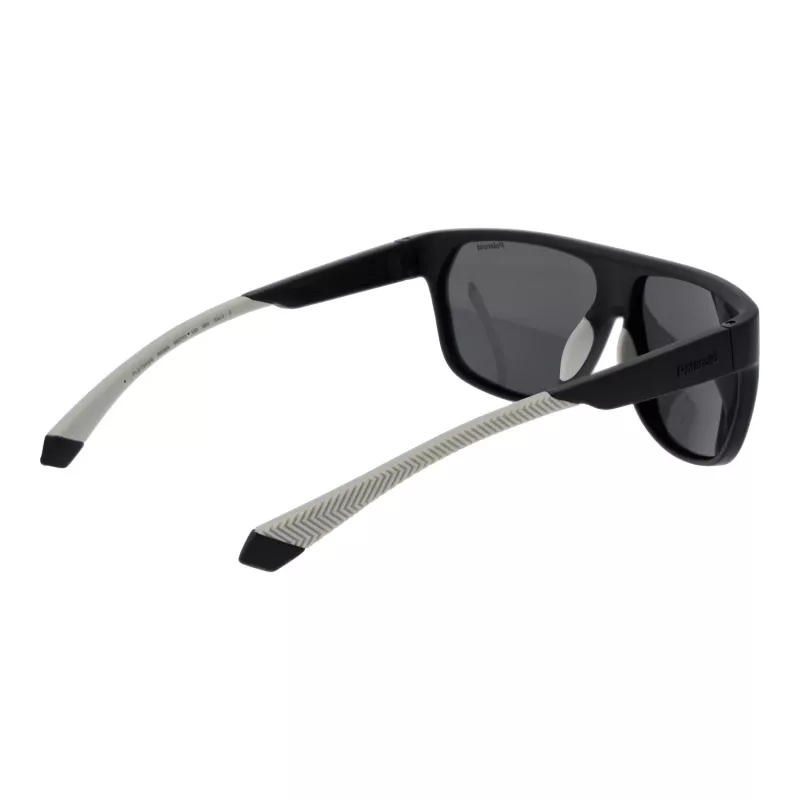 Óculos de sol POLAROID PLD7053S60003 homem com lente quadrada - armação preta, lentes cinzentas polarizadas