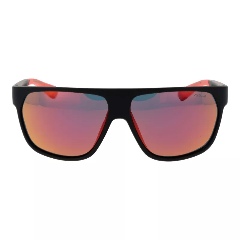 Óculos de sol de homem POLAROID PLD7053S60BLX - lentes cinzentas polarizadas - armação preta - 60/12/140 mm