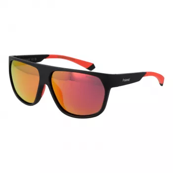 Óculos de sol de homem POLAROID PLD7053S60BLX - lentes cinzentas polarizadas - armação preta - 60/12/140 mm