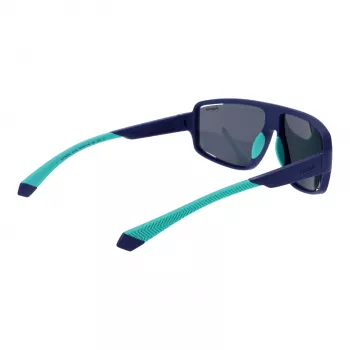 Óculos de sol retangulares de homem Polaroid PLD7054/S 61FLL - armação preta lentes cinzentas polarizadas 61mm