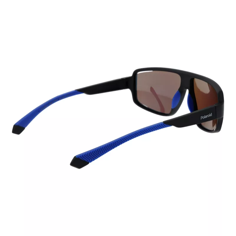Óculos de sol Polaroid PLD7054S610VK homem retangulares polarizados - armação preta lentes cinzentas 61mm