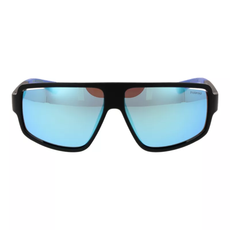 Óculos de sol Polaroid PLD7054S610VK homem retangulares polarizados - armação preta lentes cinzentas 61mm