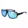 Óculos de sol Polaroid PLD7054S610VK homem retangulares polarizados - armação preta lentes cinzentas 61mm