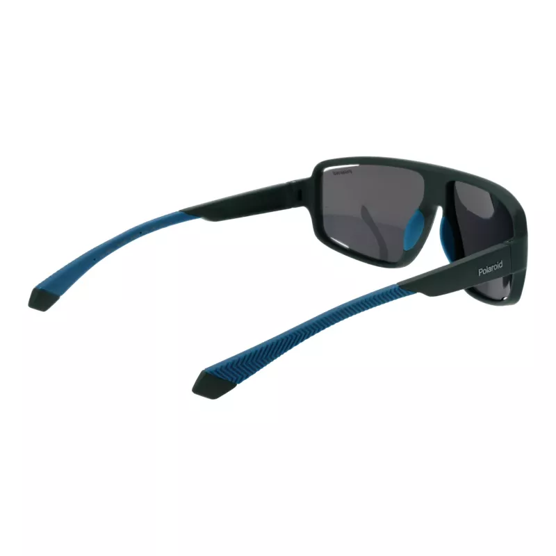 Óculos de sol de homem Polaroid PLD7054S61DLD retangulares - armação preta lentes cinzentas