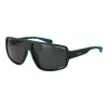 Óculos de sol de homem Polaroid PLD7054S61DLD retangulares - armação preta lentes cinzentas