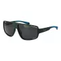 Óculos de sol de homem Polaroid PLD7054S61DLD retangulares - armação preta lentes cinzentas