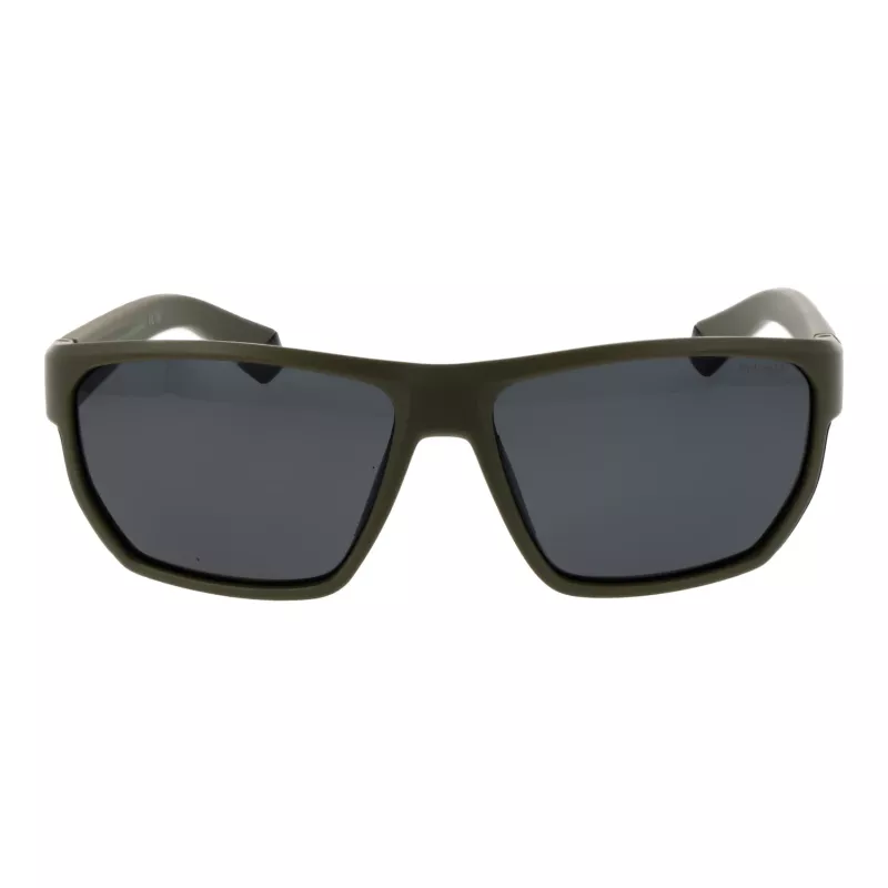 POLAROID PLD7057S60DLD Óculos de sol retangulares de homem - armação cinzento-escuro, lentes polarizadas cinzentas