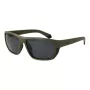 POLAROID PLD7057S60DLD Óculos de sol retangulares de homem - armação cinzento-escuro, lentes polarizadas cinzentas