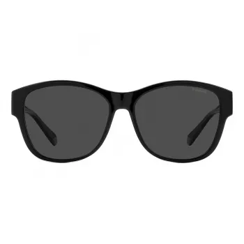 Óculos de sol unissexo Polaroid PLD9019S08A - armação preta, lentes cinzentas polarizadas