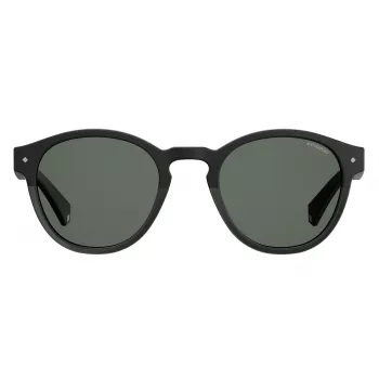 Óculos de sol POLAROID unissexo PLD6042S807M9 - armação de plástico quadrada de aro completo com lentes cinzentas polarizadas - proteção UV400 - largura da lente 49 mm