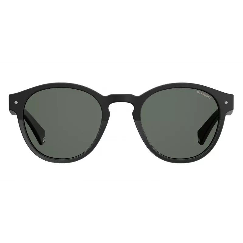 Óculos de sol POLAROID unissexo PLD6042S807M9 - armação de plástico quadrada de aro completo com lentes cinzentas polarizadas - proteção UV400 - largura da lente 49 mm