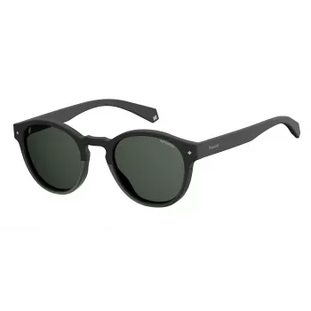 Óculos de sol POLAROID unissexo PLD6042S807M9 - armação de plástico quadrada de aro completo com lentes cinzentas polarizadas - proteção UV400 - largura da lente 49 mm