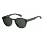 Óculos de sol POLAROID unissexo PLD6042S807M9 - armação de plástico quadrada de aro completo com lentes cinzentas polarizadas - proteção UV400 - largura da lente 49 mm