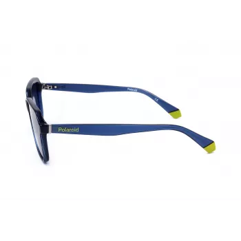 Óculos de sol POLAROID unissexo PLD6161SPJP retangulares polarizados - armação preta lentes cinzentas 58mm