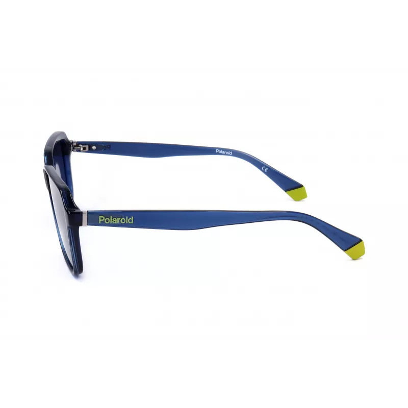 Óculos de sol POLAROID unissexo PLD6161SPJP retangulares polarizados - armação preta lentes cinzentas 58mm