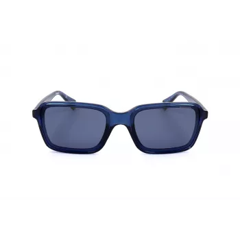 Óculos de sol POLAROID unissexo PLD6161SPJP retangulares polarizados - armação preta lentes cinzentas 58mm