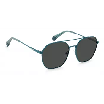 Óculos de sol quadrados unissexo POLAROID PLD6172SMR8M9 Havana verde polarizados UV400