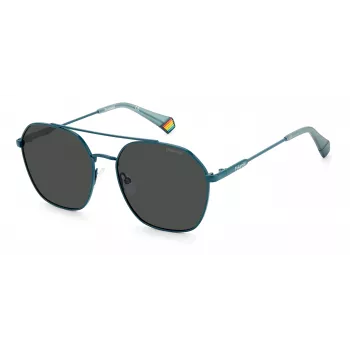 Óculos de sol quadrados unissexo POLAROID PLD6172SMR8M9 Havana verde polarizados UV400